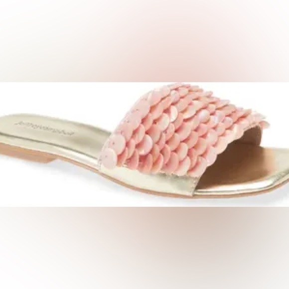 Jeffrey Campbell Women's Slide Sandals Gold and Pink Size 8 - Picture 5 of 11